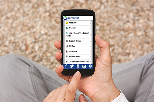 Harvester Financial CU Mobile Banking app