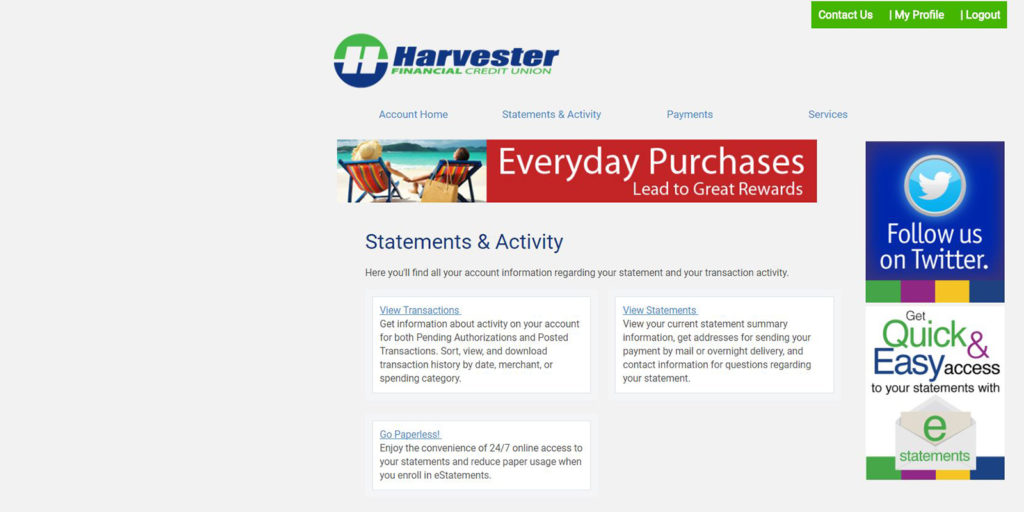  Harvester Financial Credit Union