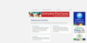 Credit Card Statements and Activity Page