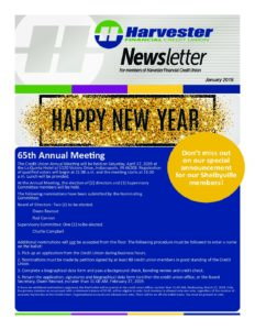 January 2019 Newsletter