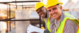 factory workers smiling