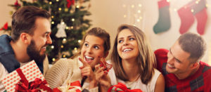 friends exchanging gifts