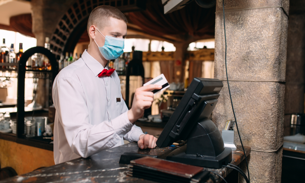 Person Using Card